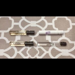 Perfumes- used once to test